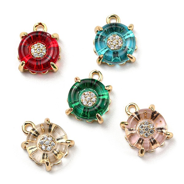 PandaHall Brass Micro Pave Cubic Zirconia Charms, with Glass, Lead Free & Cadmium Free, Long-Lasting Plated, Flat Round Charm, Mixed Color..., Multicolor
PandaHall Brass Micro Pave Cubic Zirconia Charms, with Glass, Lead Free & Cadmium Free, Long-Lasting Plated, Flat Round Charm, Mixed Color..., Multicolor