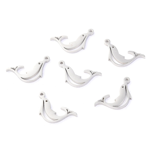 PandaHall 304 Stainless Steel Pendants, Laser Cut, Dolphin, Stainless Steel Color, 15x7.5x1.1mm, Hole: 1mm 304 Stainless Steel Dolphin
PandaHall 304 Stainless Steel Pendants, Laser Cut, Dolphin, Stainless Steel Color, 15x7.5x1.1mm, Hole: 1mm 304 Stainless Steel Dolphin
