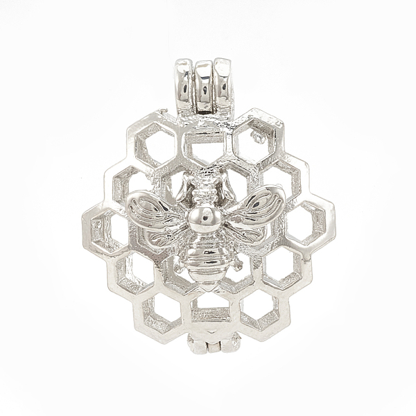 PandaHall Alloy Locket Pendants, Diffuser Locket, Hollow, Honeycomb with Bee, Platinum, 26x22x13mm, Hole: 4x3mm, Inner Measure: 18mm Alloy...
PandaHall Alloy Locket Pendants, Diffuser Locket, Hollow, Honeycomb with Bee, Platinum, 26x22x13mm, Hole: 4x3mm, Inner Measure: 18mm Alloy...