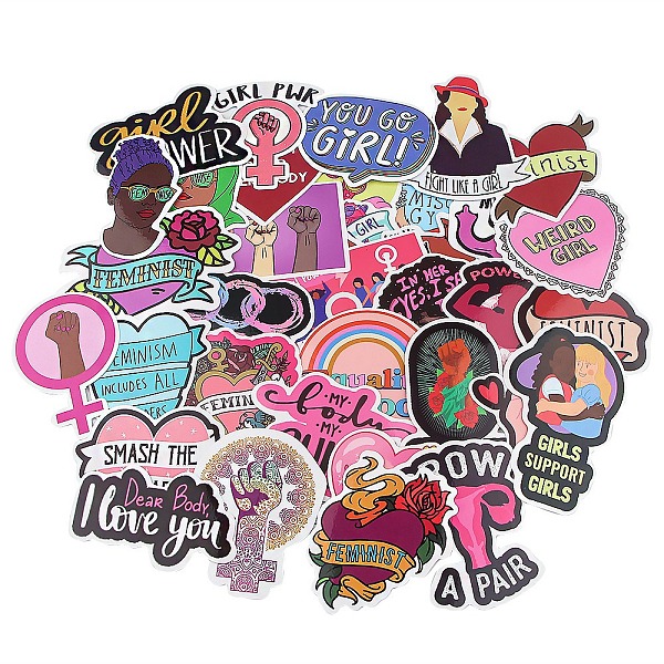 PandaHall 35Pcs Girl Power Waterproof PVC Cartoon Sticker Labels, Self-adhesive Decals, for Suitcase, Skateboard, Refrigerator, Helmet..., Multicolor
PandaHall 35Pcs Girl Power Waterproof PVC Cartoon Sticker Labels, Self-adhesive Decals, for Suitcase, Skateboard, Refrigerator, Helmet..., Multicolor