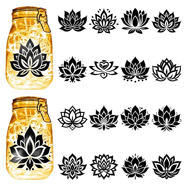 PandaHall CREATCABIN 16Pcs July Lotus Flower Silhouettes Mason Jar Decor Laser Cut Cardboard Scrapbook Cutouts Die Cuts PVC for Crafting...
PandaHall CREATCABIN 16Pcs July Lotus Flower Silhouettes Mason Jar Decor Laser Cut Cardboard Scrapbook Cutouts Die Cuts PVC for Crafting...