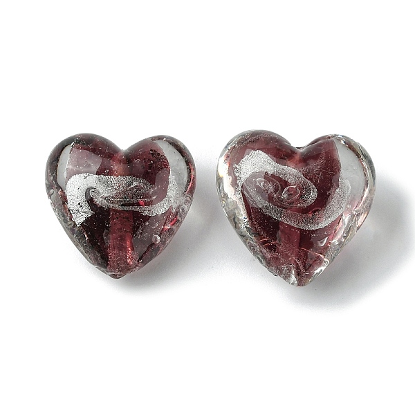 PandaHall Handmade Silver Foil Glass Beads, Heart, Coconut Brown, 20x21x12.5mm, Hole: 1.8mm Foil Glass Heart
PandaHall Handmade Silver Foil Glass Beads, Heart, Coconut Brown, 20x21x12.5mm, Hole: 1.8mm Foil Glass Heart