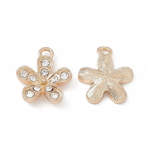 PandaHall Alloy Crystal Rhinestone Pendants, Flower Charms, Light Gold, 16.5x14x3mm, Hole: 1.8mm Acrylic+Rhinestone Flower Clear
PandaHall Alloy Crystal Rhinestone Pendants, Flower Charms, Light Gold, 16.5x14x3mm, Hole: 1.8mm Acrylic+Rhinestone Flower Clear