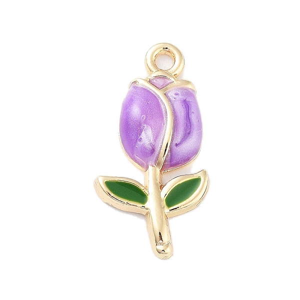 PandaHall Golden Plated Alloy Enamel Pendants, Tulip Charms, Purple, 22x11x3mm, Hole: 1.6mm Alloy+Enamel Flower Purple
PandaHall Golden Plated Alloy Enamel Pendants, Tulip Charms, Purple, 22x11x3mm, Hole: 1.6mm Alloy+Enamel Flower Purple
