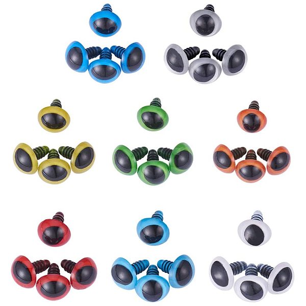 PandaHall 64 sets 18.5mm Craft Plastic Doll Eyes with Pads, Colorful Safety Eyes for Doll DIY Craft Making, 8 Mixed Colors Plastic..., Multicolor
PandaHall 64 sets 18.5mm Craft Plastic Doll Eyes with Pads, Colorful Safety Eyes for Doll DIY Craft Making, 8 Mixed Colors Plastic..., Multicolor