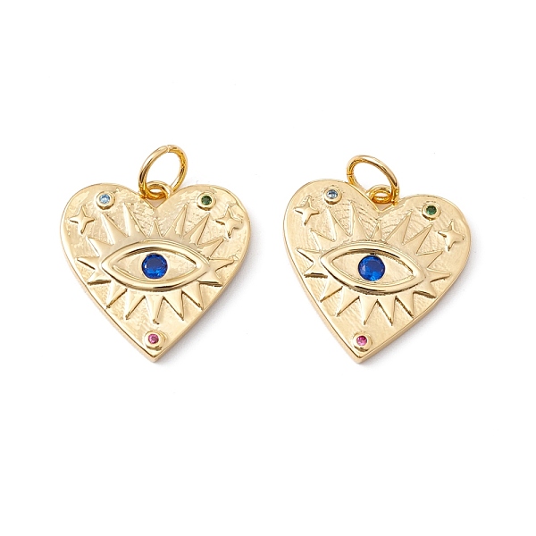 PandaHall Rack Plating Brass Micro Pave Colorful Cubic Zirconia Pendants, with Jump Ring, Cadmium Free & Nickel Free & Lead Free, Heart with...
PandaHall Rack Plating Brass Micro Pave Colorful Cubic Zirconia Pendants, with Jump Ring, Cadmium Free & Nickel Free & Lead Free, Heart with...