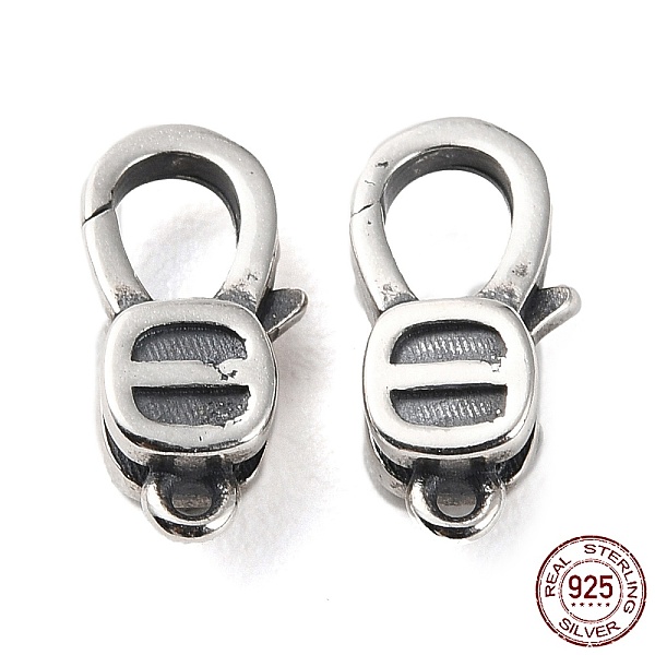 PandaHall 925 Thailand Sterling Silver Lobster Claw Clasps, Antique Silver, 11x5x3.5mm, Hole: 0.9mm Sterling Silver Others
PandaHall 925 Thailand Sterling Silver Lobster Claw Clasps, Antique Silver, 11x5x3.5mm, Hole: 0.9mm Sterling Silver Others