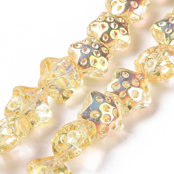 PandaHall Transparent Electroplate Glass Beads Strands, Rainbow Plated, Star, Gold, 15x15x9mm, Hole: 1.2mm, about 45pcs/strand, 23.62 inch...
PandaHall Transparent Electroplate Glass Beads Strands, Rainbow Plated, Star, Gold, 15x15x9mm, Hole: 1.2mm, about 45pcs/strand, 23.62 inch...