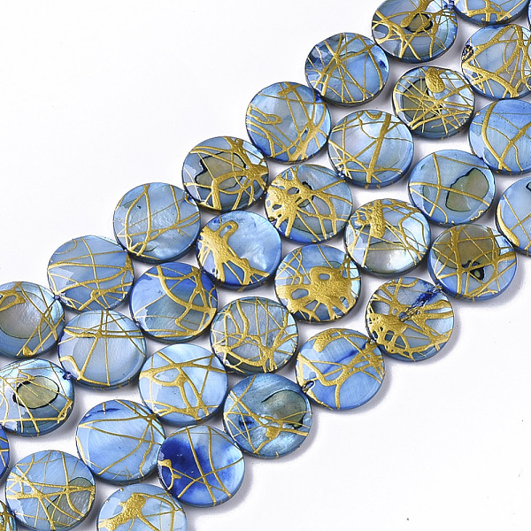 PandaHall Drawbench Freshwater Shell Beads Strands, Dyed, Flat Round, Royal Blue, 10.5~11.5x2~3mm, Hole: 1mm, about 32pcs/Strand, 14.17...
PandaHall Drawbench Freshwater Shell Beads Strands, Dyed, Flat Round, Royal Blue, 10.5~11.5x2~3mm, Hole: 1mm, about 32pcs/Strand, 14.17...
