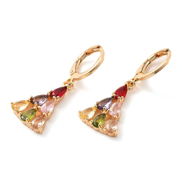 PandaHall Rack Plating Golden Brass Dangle Leverback Earrings, with Cubic Zirconia, Triangle, Colorful, 32x12mm Cubic Zirconia Triangle
PandaHall Rack Plating Golden Brass Dangle Leverback Earrings, with Cubic Zirconia, Triangle, Colorful, 32x12mm Cubic Zirconia Triangle