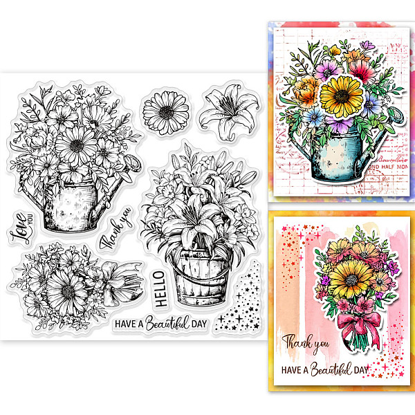 PandaHall GLOBLELAND Bouquet Clear Stamps for Cards Making Potted Plant Silicone Clear Stamp Seals 5.91x5.91inch Transparent Stamps for DIY...
PandaHall GLOBLELAND Bouquet Clear Stamps for Cards Making Potted Plant Silicone Clear Stamp Seals 5.91x5.91inch Transparent Stamps for DIY...