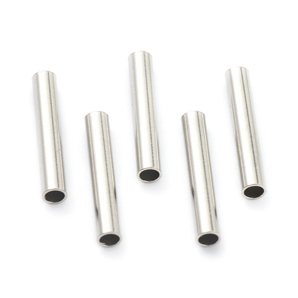 PandaHall 304 Stainless Steel Beads, Tube Beads, Stainless Steel Color, 15x2.5mm, Hole: 1.8mm 304 Stainless Steel Tube
PandaHall 304 Stainless Steel Beads, Tube Beads, Stainless Steel Color, 15x2.5mm, Hole: 1.8mm 304 Stainless Steel Tube