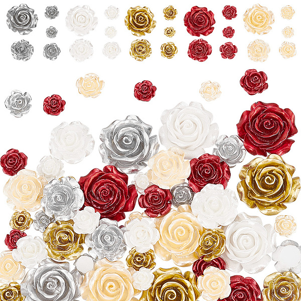 PandaHall PH 50pcs Flower Beads 5 Sizes Rose Cabochons 5 Colors Flatback Floral Resin Beads Opaque Rose Cabochons Backs for Spring Phone..., Multicolor
PandaHall PH 50pcs Flower Beads 5 Sizes Rose Cabochons 5 Colors Flatback Floral Resin Beads Opaque Rose Cabochons Backs for Spring Phone..., Multicolor