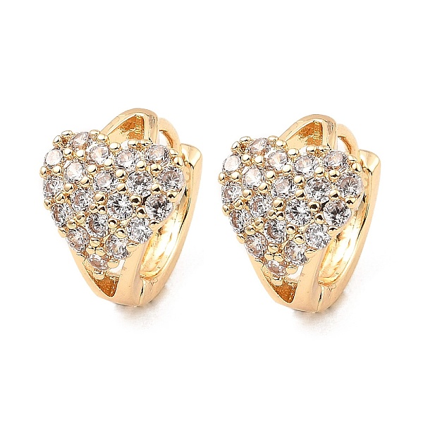 PandaHall Brass Micro Pave Cubic Zirconia Hoop Earrings, Heart, Light Gold, 12.5x14.5x9.5mm Cubic Zirconia Heart Clear
PandaHall Brass Micro Pave Cubic Zirconia Hoop Earrings, Heart, Light Gold, 12.5x14.5x9.5mm Cubic Zirconia Heart Clear