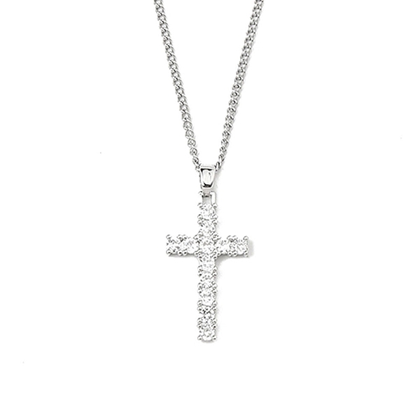 PandaHall Brass Micro Pave Clear Zirconia Cross Pendant Necklaces, 201 Stainless Steel Chains Necklaces, Stainless Steel Color, 23.54 inch...
PandaHall Brass Micro Pave Clear Zirconia Cross Pendant Necklaces, 201 Stainless Steel Chains Necklaces, Stainless Steel Color, 23.54 inch...
