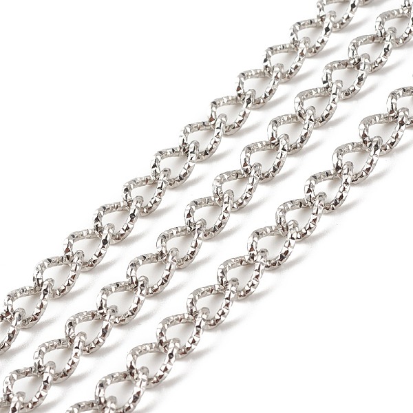 PandaHall 304 Stainless Steel Curb Chains, Textured, Unwelded, with Spool, Stainless Steel Color, 10x7x1.5mm, about 16.40 Feet(5m)/Roll 304...
PandaHall 304 Stainless Steel Curb Chains, Textured, Unwelded, with Spool, Stainless Steel Color, 10x7x1.5mm, about 16.40 Feet(5m)/Roll 304...