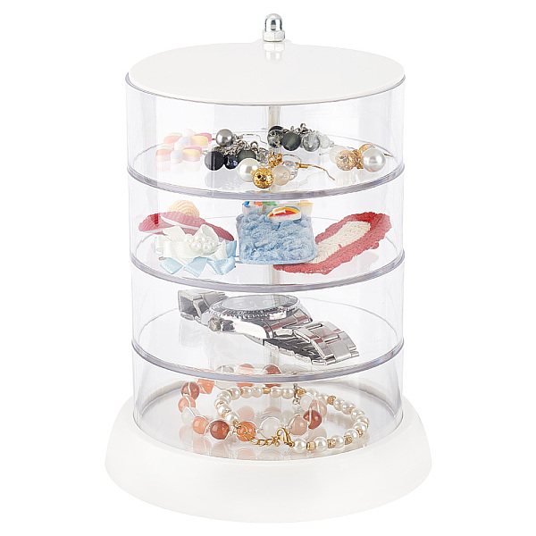 PandaHall 4 Layers Column PVC Rotating Jewelry Organizer Boxes, Jewelry Holder for Necklace, Ring, Earring, Small Items Storage, Clear...
PandaHall 4 Layers Column PVC Rotating Jewelry Organizer Boxes, Jewelry Holder for Necklace, Ring, Earring, Small Items Storage, Clear...