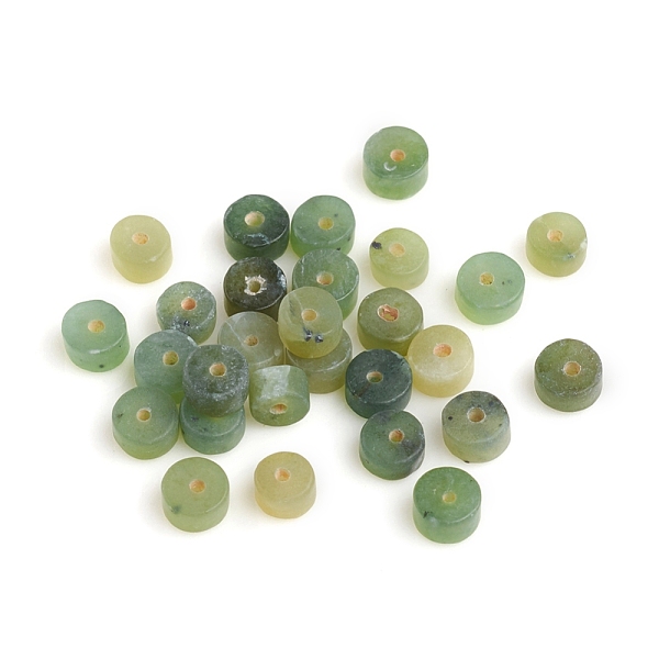 PandaHall Natural Canadian Jade Beads, Heishi Beads, Frosted, Flat Round/Disc, 3.5~4.5x2.5mm, Hole: 0.8mm Other Jade Disc
PandaHall Natural Canadian Jade Beads, Heishi Beads, Frosted, Flat Round/Disc, 3.5~4.5x2.5mm, Hole: 0.8mm Other Jade Disc