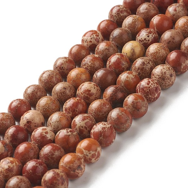 PandaHall Natural Imperial Jasper Beads Strands, Dyed, Round, Brown, 8~8.5mm, Hole: 1~1.2mm, about 47~48pcs/strand, 15.16 inch(38.5cm)...
PandaHall Natural Imperial Jasper Beads Strands, Dyed, Round, Brown, 8~8.5mm, Hole: 1~1.2mm, about 47~48pcs/strand, 15.16 inch(38.5cm)...