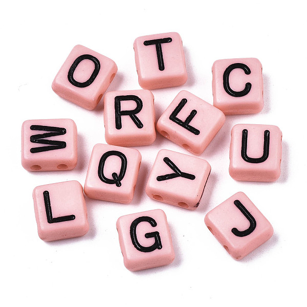 PandaHall Opaque Acrylic Multi-Strand Links, for Tile Elastic Bracelets Making, Rectangle with Black Letter, Mixed Letters, Pink, 8x8x4mm...
PandaHall Opaque Acrylic Multi-Strand Links, for Tile Elastic Bracelets Making, Rectangle with Black Letter, Mixed Letters, Pink, 8x8x4mm...