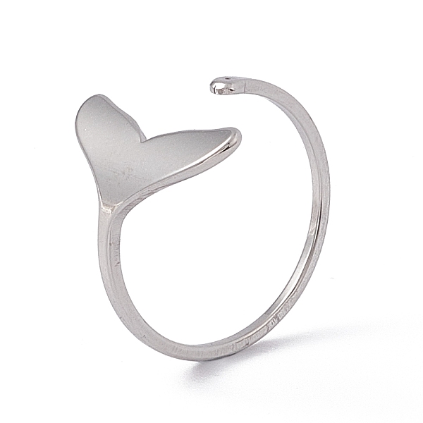 PandaHall 201 Stainless Steel Whale Tail Shape Open Cuff Ring for Women, Stainless Steel Color, US Size 6 1/2(16.9mm) 201 Stainless Steel
PandaHall 201 Stainless Steel Whale Tail Shape Open Cuff Ring for Women, Stainless Steel Color, US Size 6 1/2(16.9mm) 201 Stainless Steel