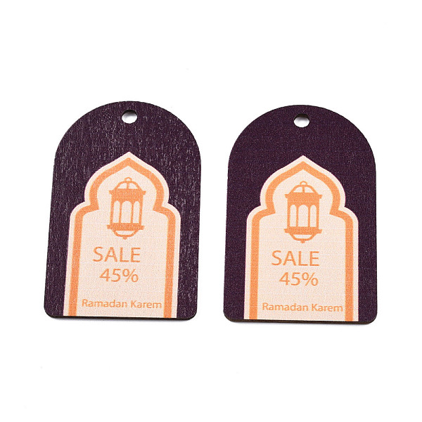 PandaHall Single-Sided Printed Wood European Big Pendants, Large Hole Pendant, Arch Charm with Word Sale 45% & Ramadan Karem, Coconut Brown...
PandaHall Single-Sided Printed Wood European Big Pendants, Large Hole Pendant, Arch Charm with Word Sale 45% & Ramadan Karem, Coconut Brown...