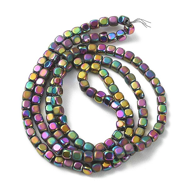 PandaHall Vacuum Plating Electroplate Non-magnetic Synthetic Hematite Beads Strands, Matte Style Beads, Cube, Rainbow Plated, 3x3x3mm, Hole...
PandaHall Vacuum Plating Electroplate Non-magnetic Synthetic Hematite Beads Strands, Matte Style Beads, Cube, Rainbow Plated, 3x3x3mm, Hole...