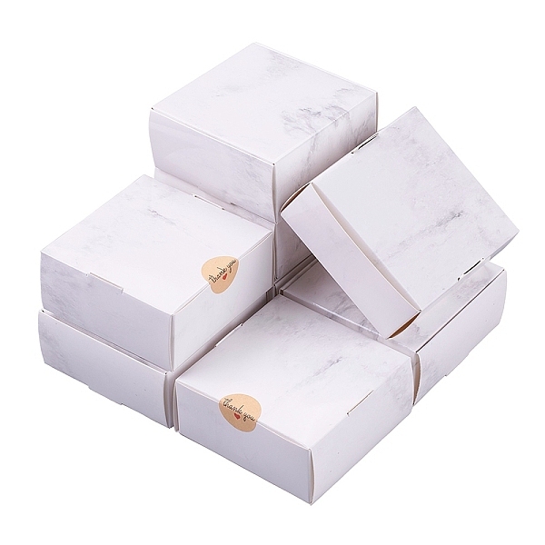 PandaHall Marble Pattern Foldable Creative Kraft Paper Box, Wedding Favor Boxes, Favour Box, Paper Gift Box, Square, Light Grey, 9x9x4cm...
PandaHall Marble Pattern Foldable Creative Kraft Paper Box, Wedding Favor Boxes, Favour Box, Paper Gift Box, Square, Light Grey, 9x9x4cm...