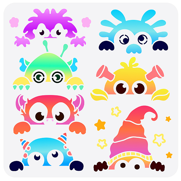 PandaHall FINGERINSPIRE Little Peepers Stencil 11.8x11.8 inch Little Monster Painting Stencil Plastic 7 Styles Monster Patterns Stencil...
PandaHall FINGERINSPIRE Little Peepers Stencil 11.8x11.8 inch Little Monster Painting Stencil Plastic 7 Styles Monster Patterns Stencil...