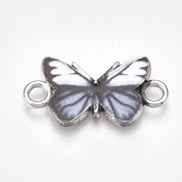 PandaHall Printed Alloy Connector Charms, with Enamel, Butterfly Link, Cadmium Free & Lead Free, Platinum, Light Steel Blue, 12x23x2mm, Hole...
PandaHall Printed Alloy Connector Charms, with Enamel, Butterfly Link, Cadmium Free & Lead Free, Platinum, Light Steel Blue, 12x23x2mm, Hole...