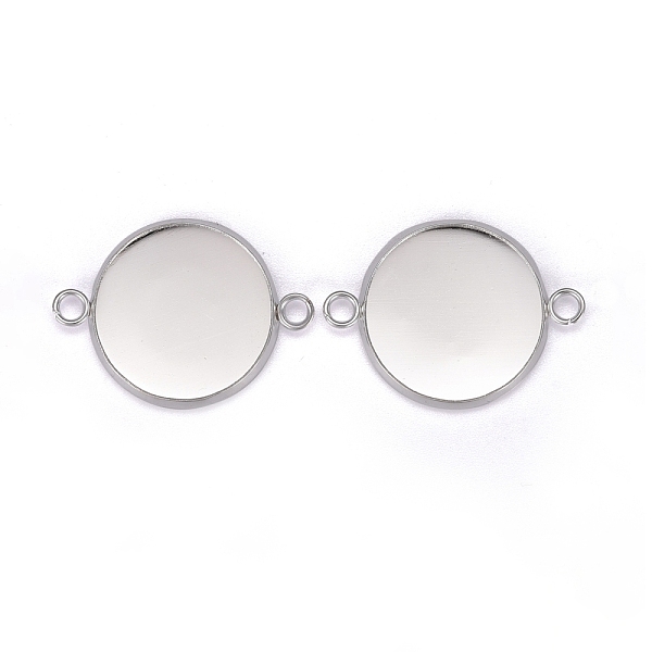PandaHall 201 Stainless Steel Cabochon Connector Settings, Plain Edge Bezel Cups, Flat Round, Silver, Tray: 18mm, 27x20x2mm, Hole: 2mm 201...
PandaHall 201 Stainless Steel Cabochon Connector Settings, Plain Edge Bezel Cups, Flat Round, Silver, Tray: 18mm, 27x20x2mm, Hole: 2mm 201...