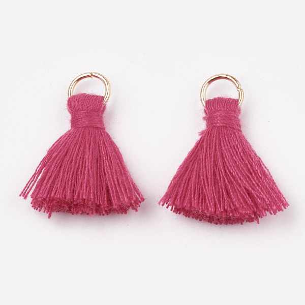 PandaHall Polycotton(Polyester Cotton) Tassel Pendant Decorations, with Iron Findings, Light Gold, Deep Pink, 20~30x7~8mm, Hole: 5mm...
PandaHall Polycotton(Polyester Cotton) Tassel Pendant Decorations, with Iron Findings, Light Gold, Deep Pink, 20~30x7~8mm, Hole: 5mm...