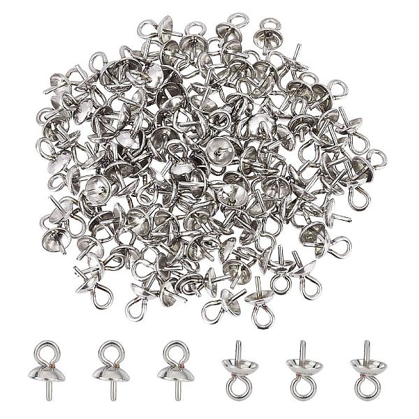 PandaHall DICOSMETIC 120Pcs 304 Stainless Steel Cup Pearl Peg Bails Pin Pendants, For Half Drilled Beads, Stainless Steel Color, 7x4mm, Pin...
PandaHall DICOSMETIC 120Pcs 304 Stainless Steel Cup Pearl Peg Bails Pin Pendants, For Half Drilled Beads, Stainless Steel Color, 7x4mm, Pin...
