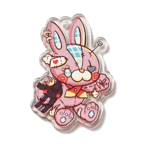 PandaHall Acrylic Relief Double Side Animal Pendants, Rabbit, 42x28.5x2mm, Hole: 2mm Acrylic Rabbit
PandaHall Acrylic Relief Double Side Animal Pendants, Rabbit, 42x28.5x2mm, Hole: 2mm Acrylic Rabbit