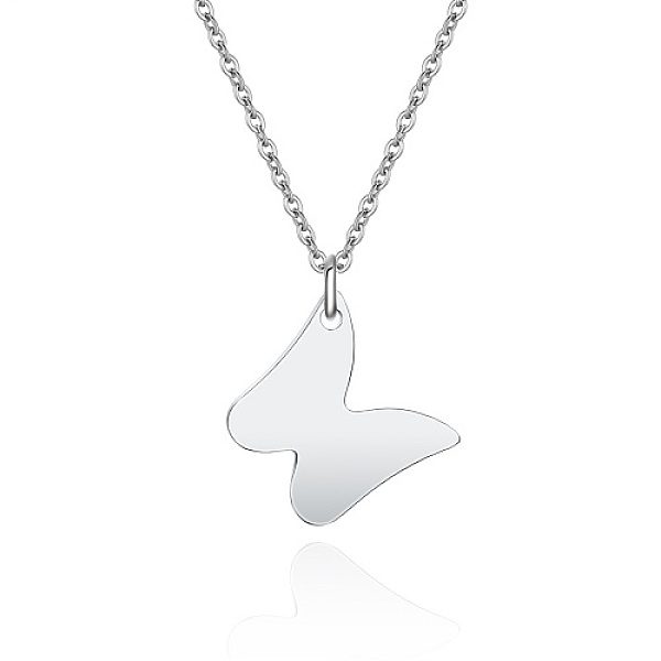PandaHall Stainless Steel Pendant Necklaces, with Cable Chains, Stainless Steel Color, Butterfly, 17.72 inch(45cm), Butterfly: 20mm...
PandaHall Stainless Steel Pendant Necklaces, with Cable Chains, Stainless Steel Color, Butterfly, 17.72 inch(45cm), Butterfly: 20mm...