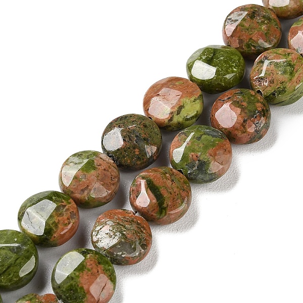 PandaHall Natural Unakite Beads Strands, Faceted, Flat Round, 10~10.5x4.5~5.5mm, Hole: 1.2mm, about 20pcs/strand, 7.80 inch(19.8cm) Unakite...
PandaHall Natural Unakite Beads Strands, Faceted, Flat Round, 10~10.5x4.5~5.5mm, Hole: 1.2mm, about 20pcs/strand, 7.80 inch(19.8cm) Unakite...