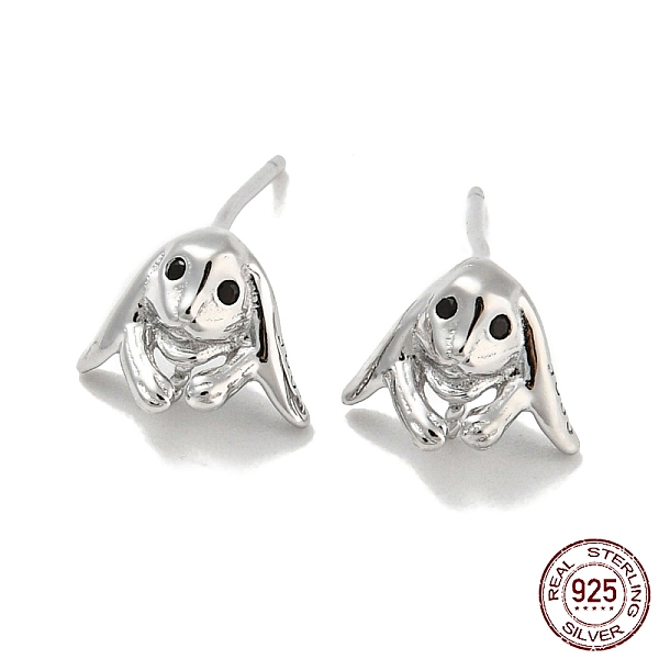 PandaHall Rhodium Plated Dog 925 Sterling Silver with Cubic Zirconia Stud Earring Findings, Earring Settings for Half Drilled Beads, with..., Black
PandaHall Rhodium Plated Dog 925 Sterling Silver with Cubic Zirconia Stud Earring Findings, Earring Settings for Half Drilled Beads, with..., Black