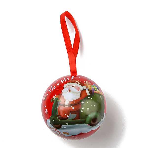 PandaHall Tinplate Round Ball Candy Storage Favor Boxes, Christmas Metal Hanging Ball Gift Case, Bear, 16x6.8cm Tinplate Bear Red
PandaHall Tinplate Round Ball Candy Storage Favor Boxes, Christmas Metal Hanging Ball Gift Case, Bear, 16x6.8cm Tinplate Bear Red