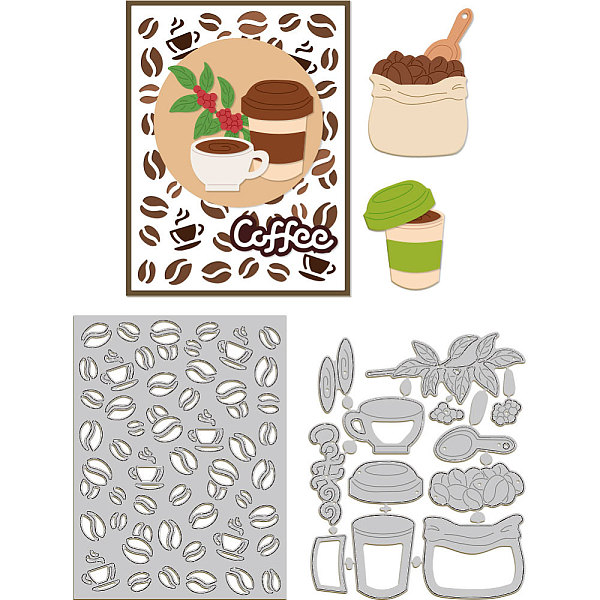 PandaHall GLOBLELAND 2Set 13Pcs Coffee Beans Background Cutting Dies for Card Making Metal Coffee Beans Background Die Cuts Embossing...
PandaHall GLOBLELAND 2Set 13Pcs Coffee Beans Background Cutting Dies for Card Making Metal Coffee Beans Background Die Cuts Embossing...