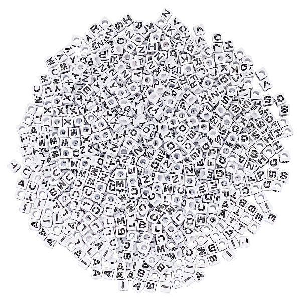 PandaHall CHGCRAFT 830Pcs 26 Style Opaque Acrylic Beads, Cube with Letter A~Z, Letter A~Z, 7x7x7mm, Hole: 3.5mm Acrylic Letter A~Z White
PandaHall CHGCRAFT 830Pcs 26 Style Opaque Acrylic Beads, Cube with Letter A~Z, Letter A~Z, 7x7x7mm, Hole: 3.5mm Acrylic Letter A~Z White