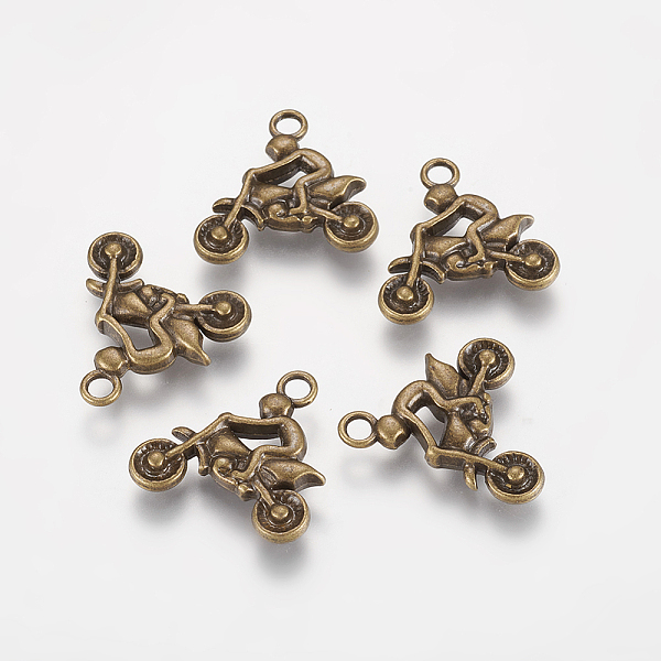 PandaHall Tibetan Style Alloy Rider Motorcycle Pendants, Antique Bronze, Lead Free & Cadmium Free, 22x22x3mm, Hole: 2mm Alloy Vehicle
PandaHall Tibetan Style Alloy Rider Motorcycle Pendants, Antique Bronze, Lead Free & Cadmium Free, 22x22x3mm, Hole: 2mm Alloy Vehicle