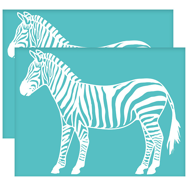PandaHall Self-Adhesive Silk Screen Printing Stencil, for Painting on Wood, DIY Decoration T-Shirt Fabric, Turquoise, Zebra, 280x220mm...
PandaHall Self-Adhesive Silk Screen Printing Stencil, for Painting on Wood, DIY Decoration T-Shirt Fabric, Turquoise, Zebra, 280x220mm...