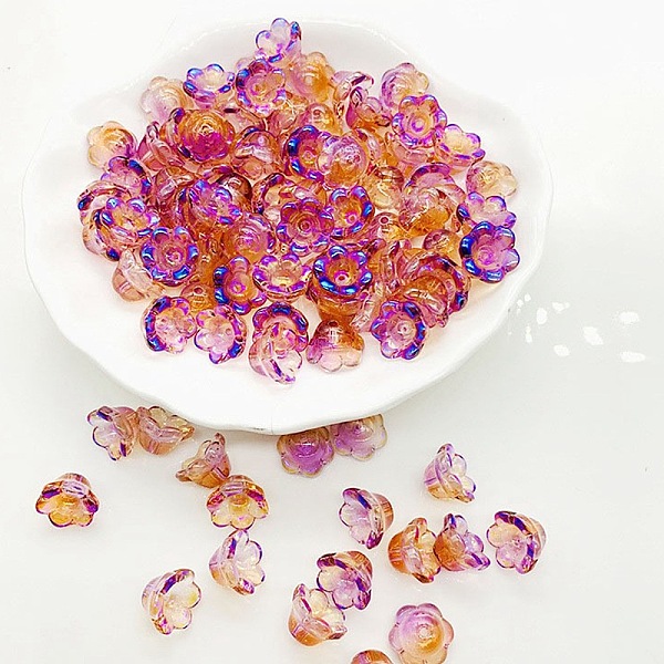 PandaHall Handmade Lampwork Beads, AB Color, Lily of the Valley, Blue Violet, 12x8mm, Hole: 1.2mm Lampwork Flower 
PandaHall Handmade Lampwork Beads, AB Color, Lily of the Valley, Blue Violet, 12x8mm, Hole: 1.2mm Lampwork Flower