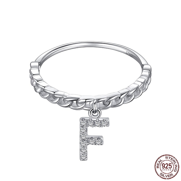 PandaHall Rhodium Plated 925 Sterling Silver Micro Pave Clear Cubic Zirconia Finger Ring for Women, Letter, with 925 Stamp, Real Platinum...
PandaHall Rhodium Plated 925 Sterling Silver Micro Pave Clear Cubic Zirconia Finger Ring for Women, Letter, with 925 Stamp, Real Platinum...