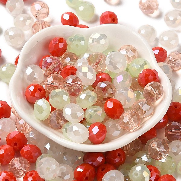 PandaHall Glass Beads, Faceted, Rondelle, Red, 10x8mm, Hole: 1mm, about 560pcs/500g Glass Rondelle Red
PandaHall Glass Beads, Faceted, Rondelle, Red, 10x8mm, Hole: 1mm, about 560pcs/500g Glass Rondelle Red