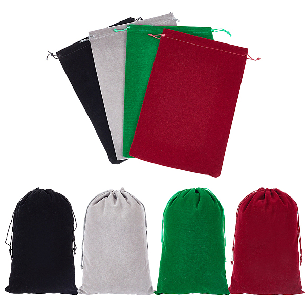 PandaHall 8Pcs 4 Colors Velvet Packing Pouches, Drawstring Bags, Rectangle, Mixed Color, 30x20cm, 2pcs/color Velvet None Multicolor
PandaHall 8Pcs 4 Colors Velvet Packing Pouches, Drawstring Bags, Rectangle, Mixed Color, 30x20cm, 2pcs/color Velvet None Multicolor
