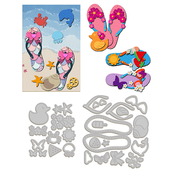 PandaHall GLOBLELAND Flip Flops Cutting Dies for Card Making Summer Beach Style Metal Die Cuts Cutting Dies Templates for Scrapbooking...
PandaHall GLOBLELAND Flip Flops Cutting Dies for Card Making Summer Beach Style Metal Die Cuts Cutting Dies Templates for Scrapbooking...