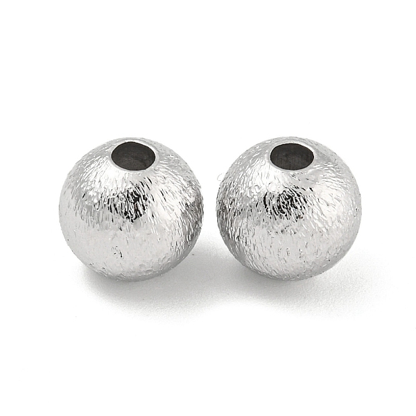PandaHall Brass Textured Beads, Round, Real Platinum Plated, 10x9mm, Hole: 3mm Brass Round
PandaHall Brass Textured Beads, Round, Real Platinum Plated, 10x9mm, Hole: 3mm Brass Round