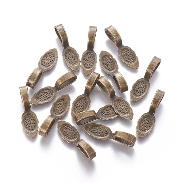 PandaHall Tibetan Style Alloy Glue-on Flat Pad Bails, Antique Bronze, Lead Free and Cadmium Free and Nickel Free, 26x8x7mm, Hole: 5x8mm...
PandaHall Tibetan Style Alloy Glue-on Flat Pad Bails, Antique Bronze, Lead Free and Cadmium Free and Nickel Free, 26x8x7mm, Hole: 5x8mm...