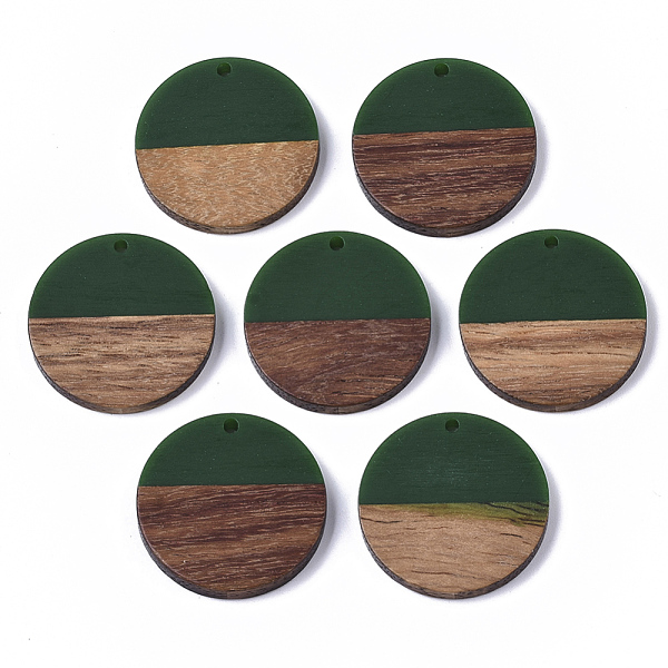 PandaHall Resin & Wood Pendants, Flat Round, Green, 28.5x3.5~4mm, Hole: 1.5mm Resin+Wood Flat Round Green
PandaHall Resin & Wood Pendants, Flat Round, Green, 28.5x3.5~4mm, Hole: 1.5mm Resin+Wood Flat Round Green